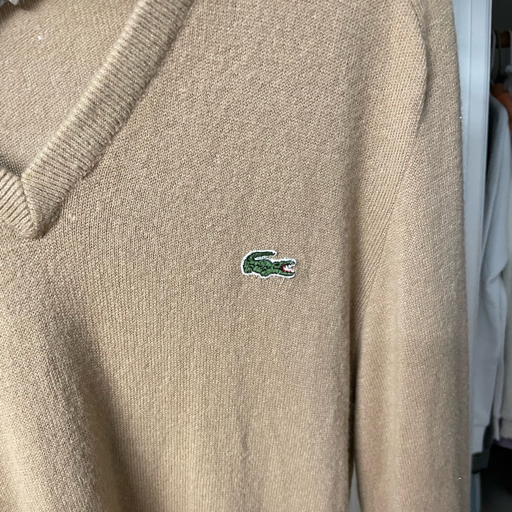 Organic cotton v-neck sweater